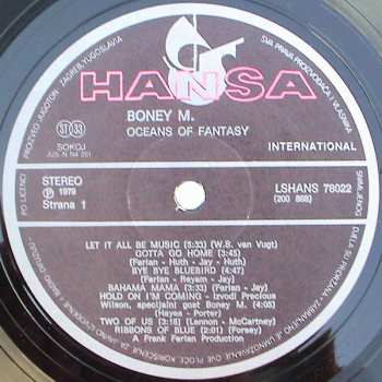 LP Boney M.: Oceans Of Fantasy