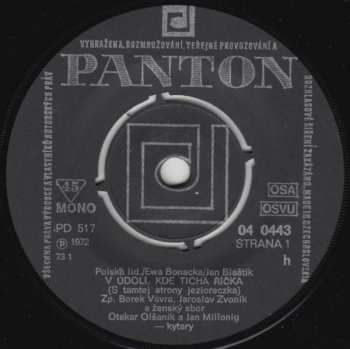 SP Otakar Olsanik: V Údolí, Kde Tichá Říčka / Sindibád