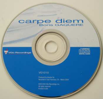 CD Boris Gaquere: Carpe Diem