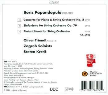 CD Oliver Triendl: Piano Concerto No. 2 • Sinfonietta op. 79 • Pintarichiana