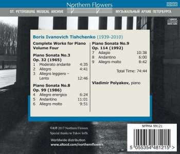 CD Boris Tishchenko: Complete Works For Piano Volume Four: Sonatas 3, 8, 9