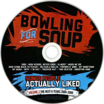 CD Bowling For Soup: Songs People Actually Liked Volume 2: The Next 6 Years 2004-2009