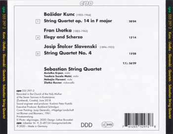 CD Fran Lhotka: String Quartets
