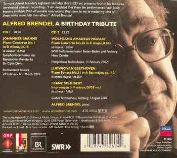 2CD Johannes Brahms: A Birthday Tribute . Piano Concerto No.1 • Piano Concerto No.25 DIGI