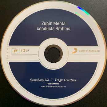 4CD/Zestaw pudełkowy Johannes Brahms: Zubin Mehta Conducts Brahms (Symphonies Nos. 1-4 • Tragic Overture • Haydn Variations)