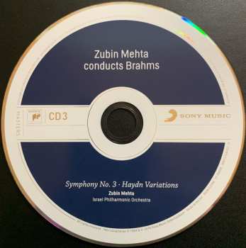 4CD/Zestaw pudełkowy Johannes Brahms: Zubin Mehta Conducts Brahms (Symphonies Nos. 1-4 • Tragic Overture • Haydn Variations)
