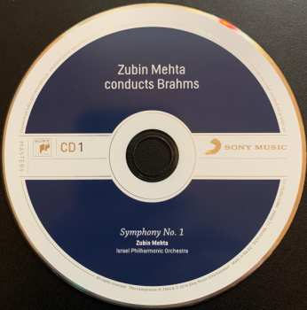 4CD/Zestaw pudełkowy Johannes Brahms: Zubin Mehta Conducts Brahms (Symphonies Nos. 1-4 • Tragic Overture • Haydn Variations)