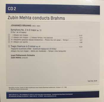4CD/Zestaw pudełkowy Johannes Brahms: Zubin Mehta Conducts Brahms (Symphonies Nos. 1-4 • Tragic Overture • Haydn Variations)