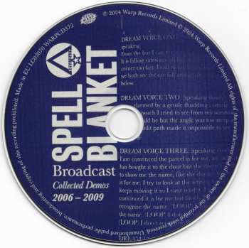 CD Broadcast: Spell Blanket (Collected Demos 2006-2009)