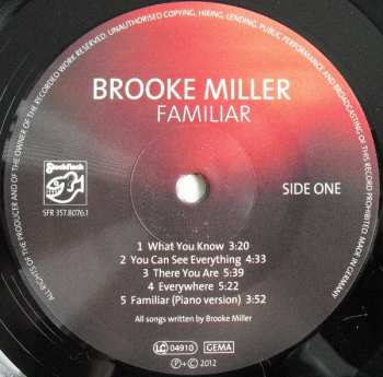LP Brooke Miller: Familiar