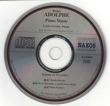 CD Carlo Grante: Piano Music: Chopin Dreams • Seven Thoughts Considered As Music • Piano Puzzlers
