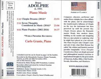 CD Carlo Grante: Piano Music: Chopin Dreams • Seven Thoughts Considered As Music • Piano Puzzlers
