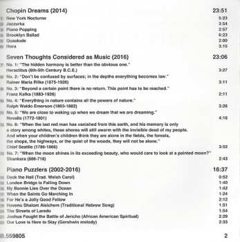 CD Carlo Grante: Piano Music: Chopin Dreams • Seven Thoughts Considered As Music • Piano Puzzlers