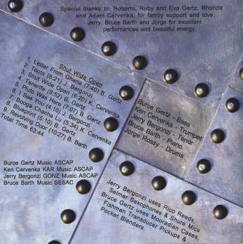 CD Bruce Gertz: Shut Wide Open