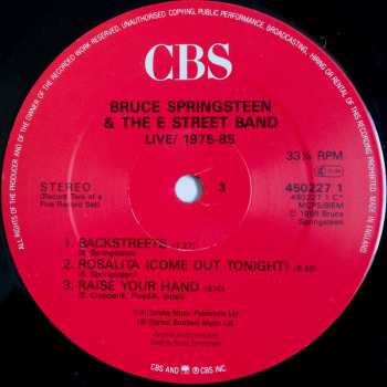 5LP/Zestaw pudełkowy Bruce Springsteen & The E-Street Band: Live 1975-85