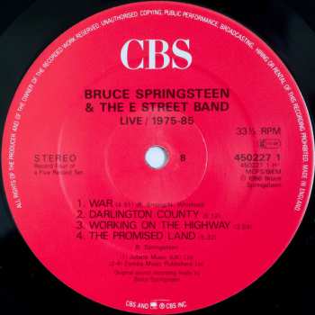 5LP/Zestaw pudełkowy Bruce Springsteen & The E-Street Band: Live 1975-85