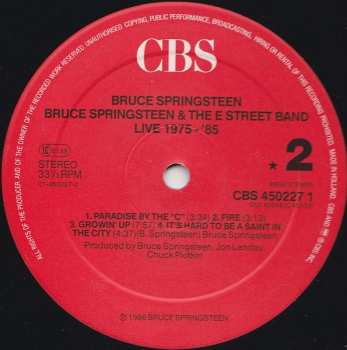 5LP/Zestaw pudełkowy Bruce Springsteen & The E-Street Band: Live/1975-85