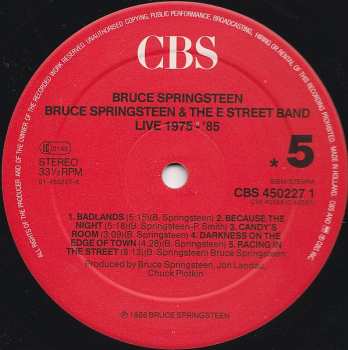 5LP/Zestaw pudełkowy Bruce Springsteen & The E-Street Band: Live/1975-85