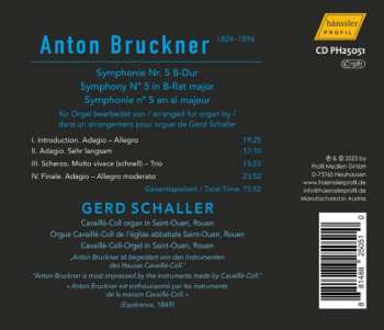 CD Anton Bruckner: Bruckner 5 For Organ