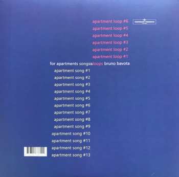 2LP Bruno Bavota: For Apartments: Songs & Loops