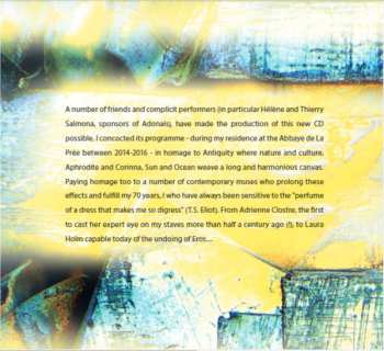 CD Quatuor Béla: Adonaïs