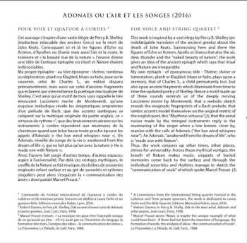 CD Quatuor Béla: Adonaïs
