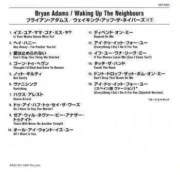 CD Bryan Adams: Waking Up The Neighbours