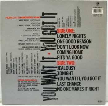 LP Bryan Adams: You Want It, You Got It LTD