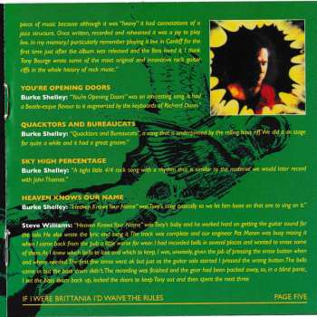 CD Budgie: If I Were Brittania I'd Waive The Rules