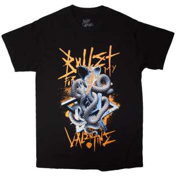 Merch Bullet For My Valentine: Bullet For My Valentine Unisex T-shirt: Wrapped Cobra (black) (small) S