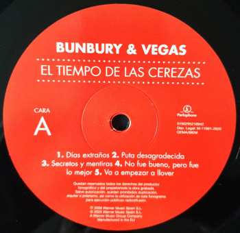2LP/2CD Enrique Bunbury: El Tiempo De Las Cerezas