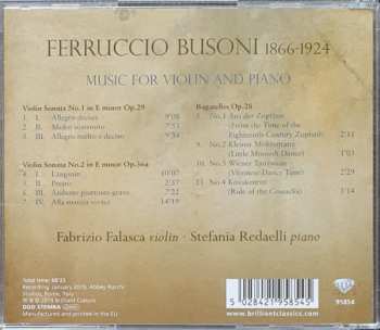 CD Ferruccio Busoni: Music For Violin And Piano