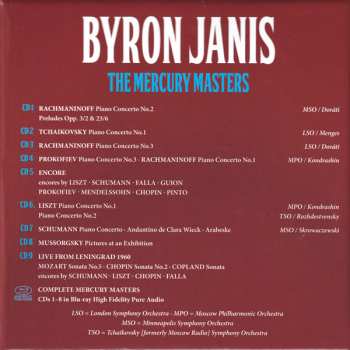 9CD/Zestaw pudełkowy/Blu-ray Byron Janis: The Mercury Masters LTD