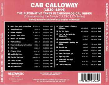 CD Cab Calloway: 1930-1944 The Alternative Takes In Chronological Order