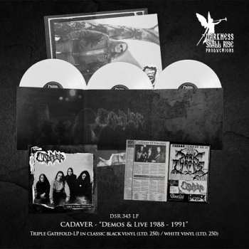 3LP Cadaver: Demos & Live 1988-1991 (white Vinyl 3lp)
