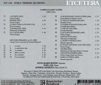 CD Camille Saint-Saëns: Mélodies