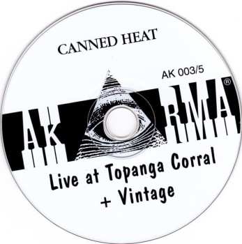 CD Canned Heat: Live At Topanga Corral / Vintage DIGI