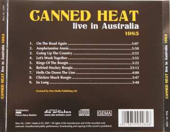 CD Canned Heat: Live In Australia 1985