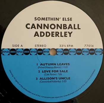 LP/CD Cannonball Adderley: Somethin' Else
