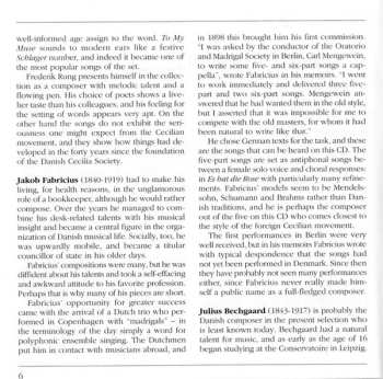 CD Canzone Koret: Danish Romantic A Cappella