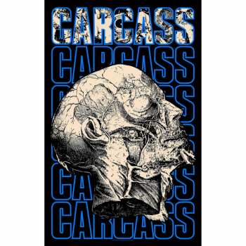 Merch Carcass: Plakat tekstylny Necro Head