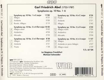 CD Carl Friedrich Abel: Symphonies Op.10 Nos 1-6