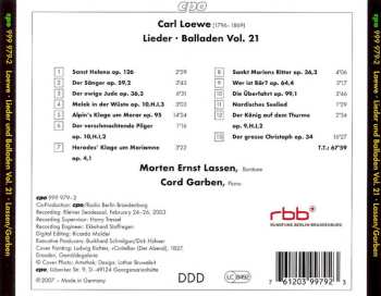 CD Carl Loewe: Lieder & Balladen - Complete Edition Vol. 21