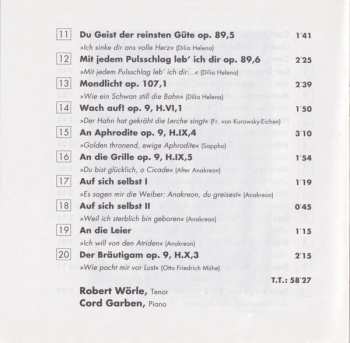CD Carl Loewe: Lieder & Balladen - Complete Edition Vol. 20
