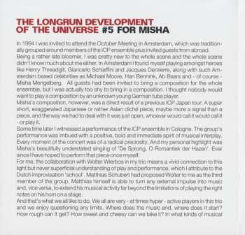 CD Carl Ludwig Hübsch's Longrun Development Of The Universe: #5 For Misha