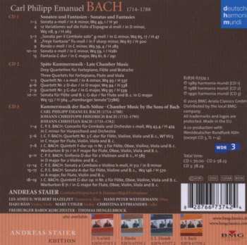 3CD/Zestaw pudełkowy Carl Philipp Emanuel Bach: Sonatas And Fantasies; Chamber Music