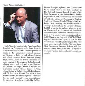 CD Carlo Alessandro Landini: Cello Sonatas Nos. 1 & 2