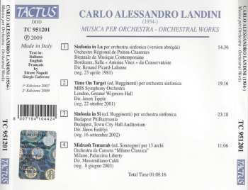 CD Carlo Alessandro Landini: Musica Per Orchestra - Orchestral Works