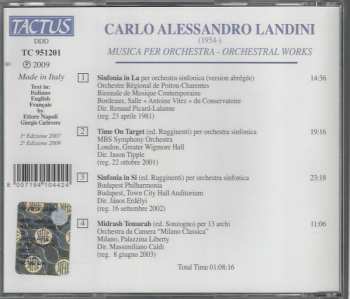 CD Carlo Alessandro Landini: Musica Per Orchestra - Orchestral Works