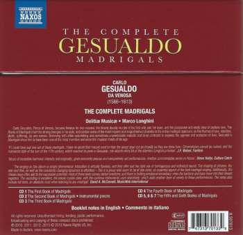 7CD/Zestaw pudełkowy Carlo Gesualdo: The Complete Madrigals